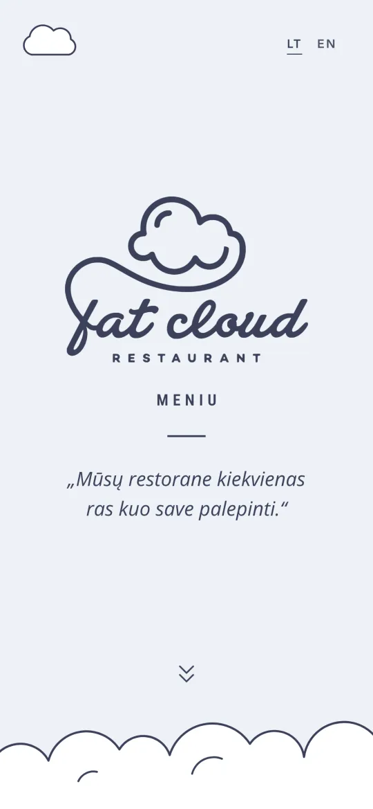 Fat Cloud meniu