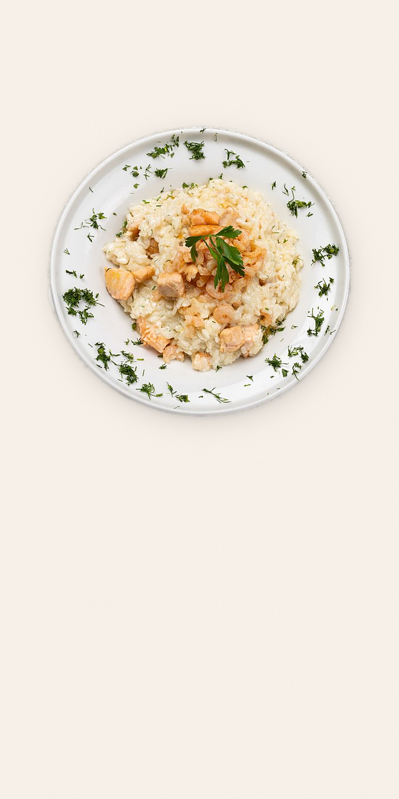 Risotto su lašiša ir krevetėmis